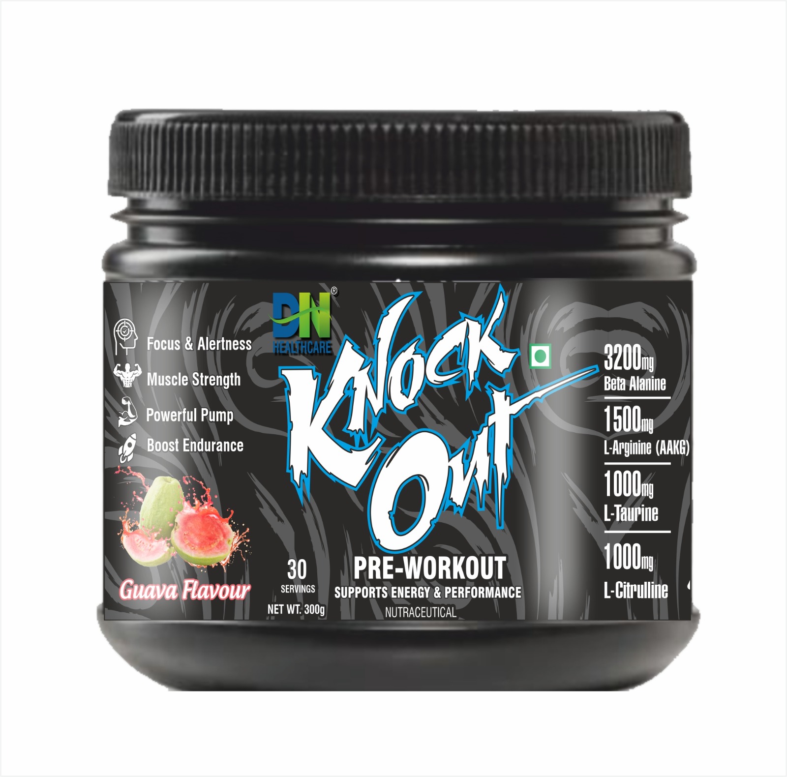 Knock Out Pre Workout Guava Flavour