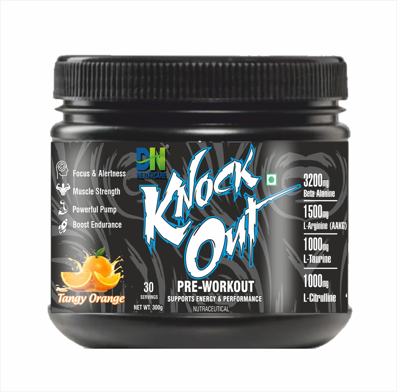 Knock Out Pre Workout Tangy Orange